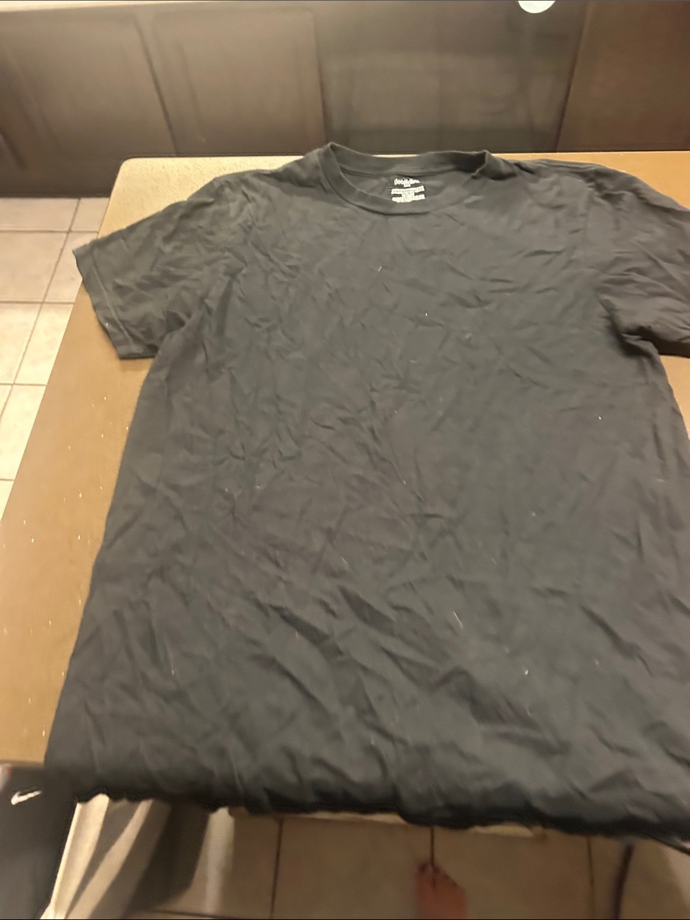 Goodfellow & Co Black Short Sleeve Crew Neck Tee